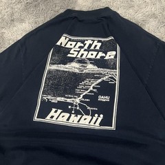 Y2K North Shore Hawaii T-Shirt Surf Tee Navy Blue Size XL Cheater Five Hawaii