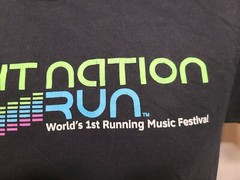 Night Nation Run The Running Music Festival Adult Small Black TShirt