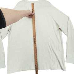 Alesbury Thermal Shirt XXL Tall Men Cream Pilsen Waffle Knit Cotton Crew NEW