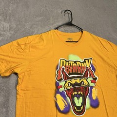 Outrank Shirt Mens 3XL Yellow Graphic Streetwear Dog Rage Tee T-Shirt Outrank