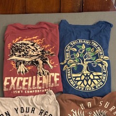 Lot of 8 The Lift Box Mens T-Shirt Pack Size 2XL Var. Images Weightlifting Gym