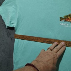 Salty Crew Shirt Adult Large Green Graphic Short Sleeve Cotton Beach Outdoor Men