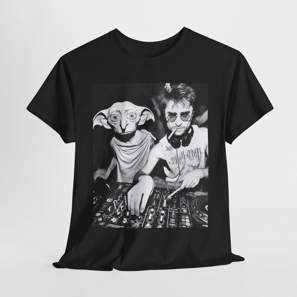 DJ Harry and Dobby T-Shirt, Music Lover Gift, Harry Potter Fan Shirt, Magical