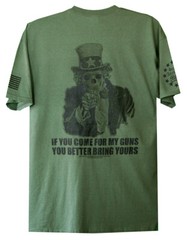 If You Come For My Guns T-Shirt Preserve The Second Amendment Gun Rights 2A Mil