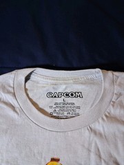 Street Fighter II Logo Capcom Gamer Licensed Adult T-Shirt L White