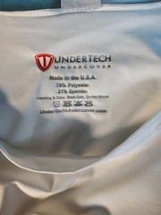 UnderTech UnderCover Men’s XL White Tactical Concealment Tank Top Compression