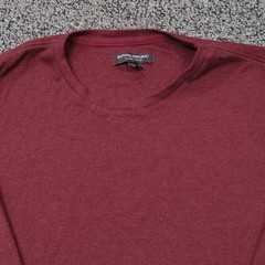 Banana Republic Shirt Mens Medium Red Long Sleeve Luxury Touch Crewneck Tee
