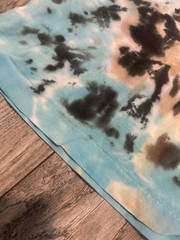 VINTAGE Liquid Blue Ocean Shirt XL Tie Dye All Over Print Nature Dolphin 1990