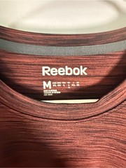 Reebok Men’s Heathered Burgundy Short Sleeve Tee