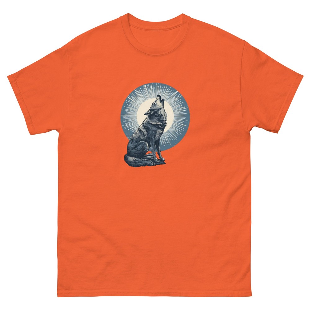 Wolf howling unisex classic tee