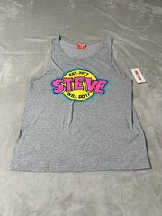 Full Send Steve Will Do It Shirt Mens Medium Gray Tank Top Nelk Boys Graphic