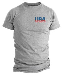 USA Distressed Flag Men T Shirt Patriotic American T-shirt USA Logo Tee