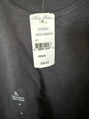 Brooks Brothers Navy / Red Long Sleeve Crewneck Tee T-Shirt 🩷 Choose Your Size