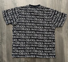 Supreme Obama tee black white all-over print cotton T-shirt sz L men rare street
