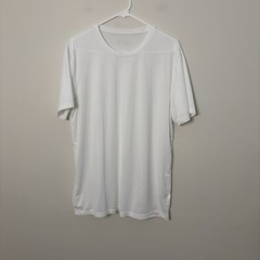 32 Degrees Cool Men’s Large White Short Sleeve Top Outdoors Slim Summer O7