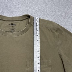 Kuhl Bravado Shirt Mens Large Khaki Wildfibre Cotton Short Sleeve Pocket Tee