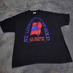 Vtg 90s Olympics Games Shirt Sz XL Single Stitch St Louis Arch Hanes 1994