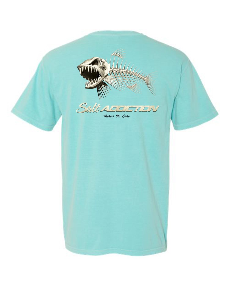 Salt Addiction Saltwater Bonefish Flats Fishing Short Sleeve T Shirt Ocean
