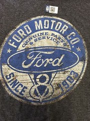 Ford T-Shirt – Gray w/ Ford Motor Company Since 1903 V8 Emblem (Distressed)