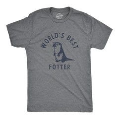 Mens Worlds Best Fotter T Shirt Funny Sarcastic Father’s Day Gift Otter Tee for