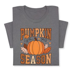 Pumpkin Season Fall T-Shirt, Cute Autumn Thanksgiving Tee Gift