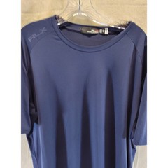 RLX Ralph Lauren Mens XL Navy Blue Performance Short Sleeve Athletic T-Shirt