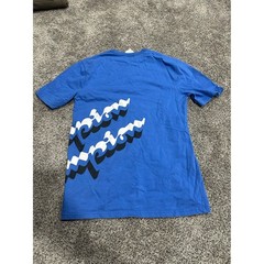 Champion Mens Heritage Graphic T-Shirt Royal Blue Wrap Around Logo Size Medium