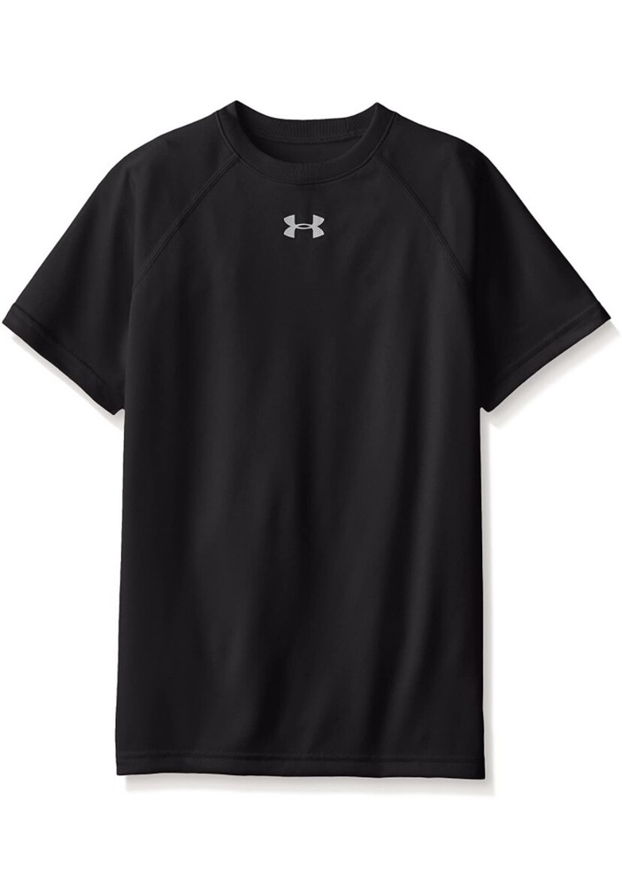 Under Armour Mens Locker Short Sleeve Gym T-Shirt Black Large 1268471 001 New