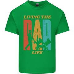 Fathers Day Living the Dad Life Twins Funny Mens Light Cotton T-Shirt