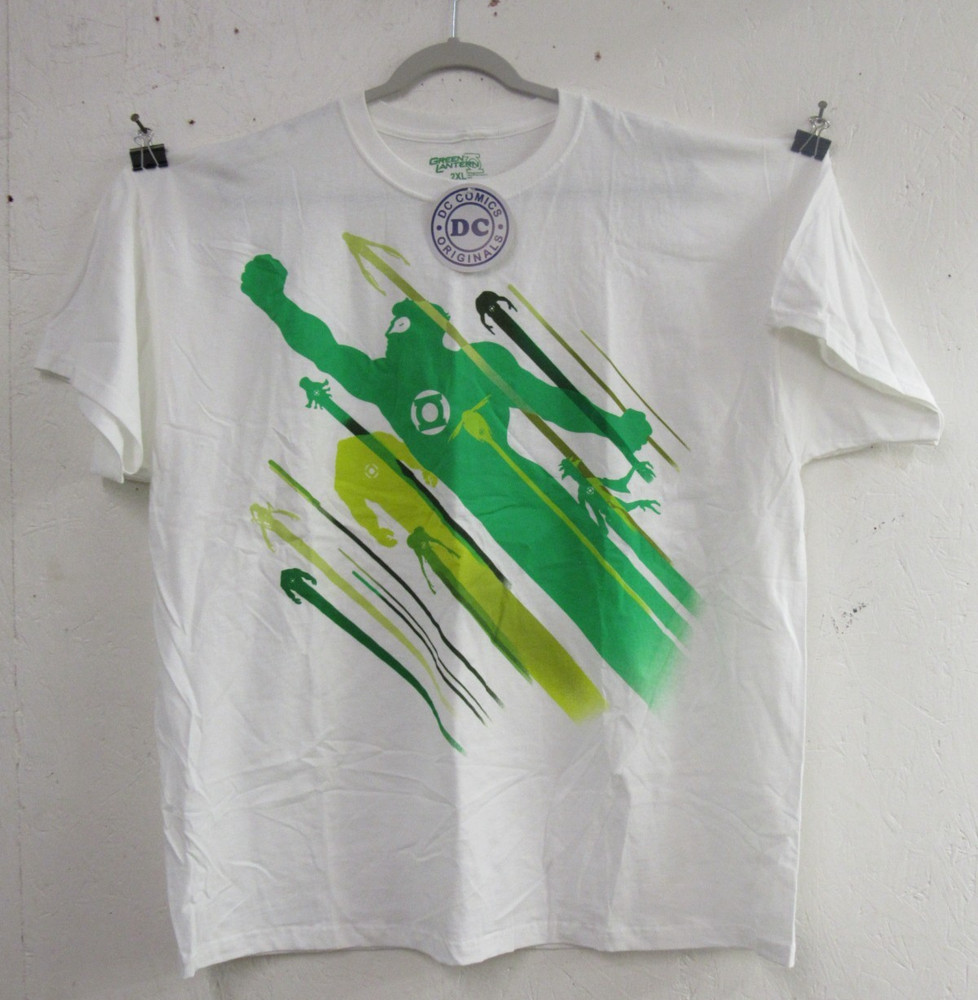 Green Lantern DC Originals T-Shirt 2XL White NWT HH043