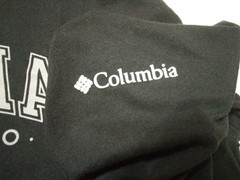 Columbia T-Shirt Men M Black Logo Crew Long Sleeve