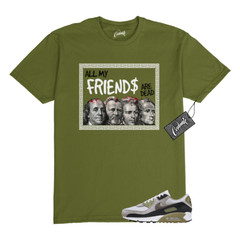 Air Max 90 Light Bone Neutral Olive College Grey Stone T Shirt to Match PREZ