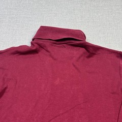 L.L. Bean T-Shirt Mens M Red Long Sleeve Turtleneck Lightweight Jersey