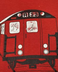 Vintage 80s MTA ‘207th Street Overhaul’ Team Work Shirt Large NYC Subway R-33