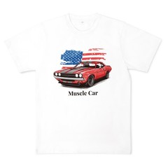 Auto Art Graphic Shirts for Men Vintage Racing Elastic Street Tee