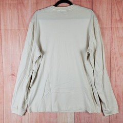 J Crew Shirt Mens Large Beige Cotton Tight Knit Relaxed Fit Workwear Outdoor