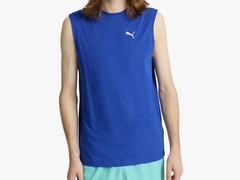 Puma Mens Essentials Sleeveless T-Shirt Tank Top Big & Tall Size 2XLT Blue New