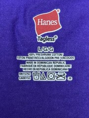 Y2K Supernatural Law Graphitti Designs Comic Graphic Tee Purple Hanes Shirt L