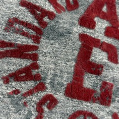 Y2k American Eagle Mens Shirt XXXL Gray Graphic Tee Vintage Fit Felt Applique