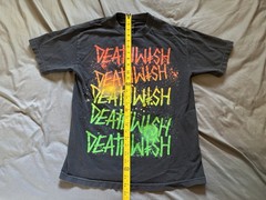 Deathwish Skateboards Spitfire Collab Shirt Mens Medium Black Rasta Graffiti