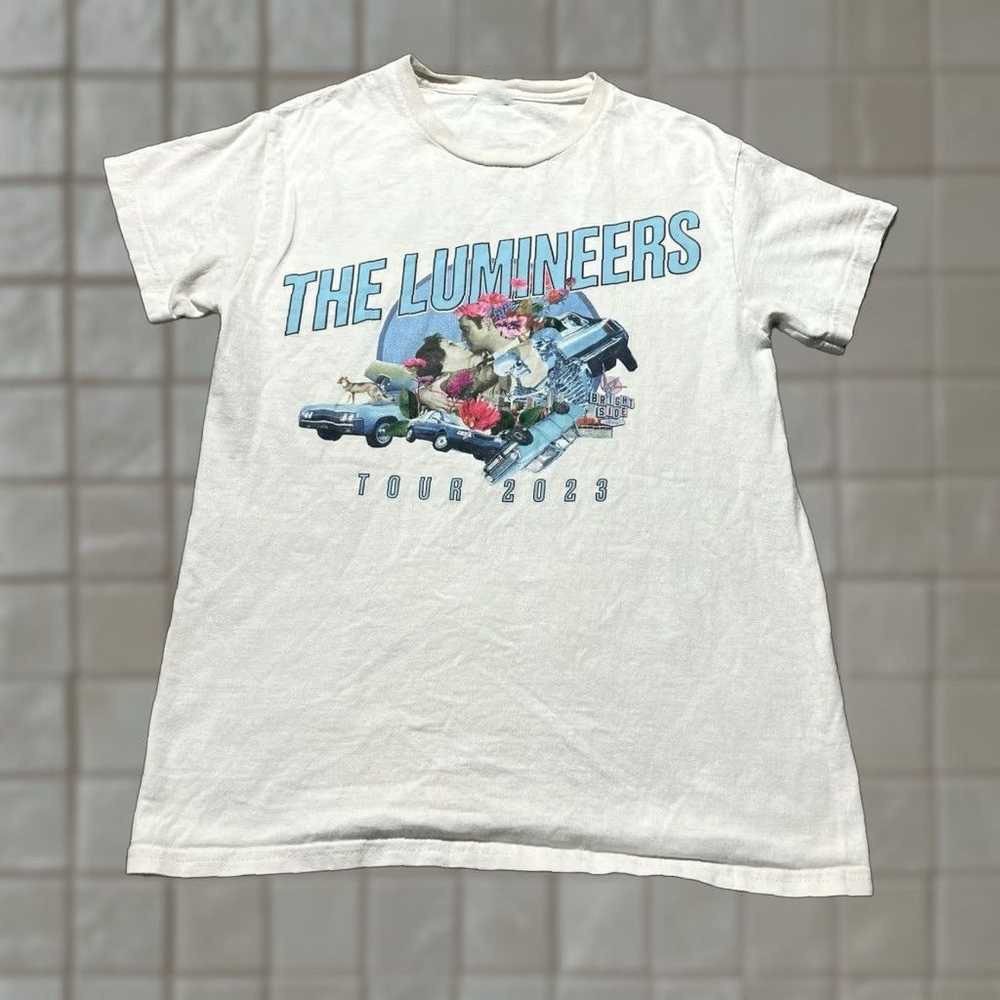 Vintage The Lumineers Tour T-Shirt World Tour Concert DM130 FREE SHIPPING