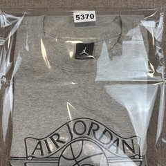 Vintage 2001 NIKE AIR JORDAN 1 WINGS CO.JP JAPAN METALLIC SILVER GRAY T SHIRT L