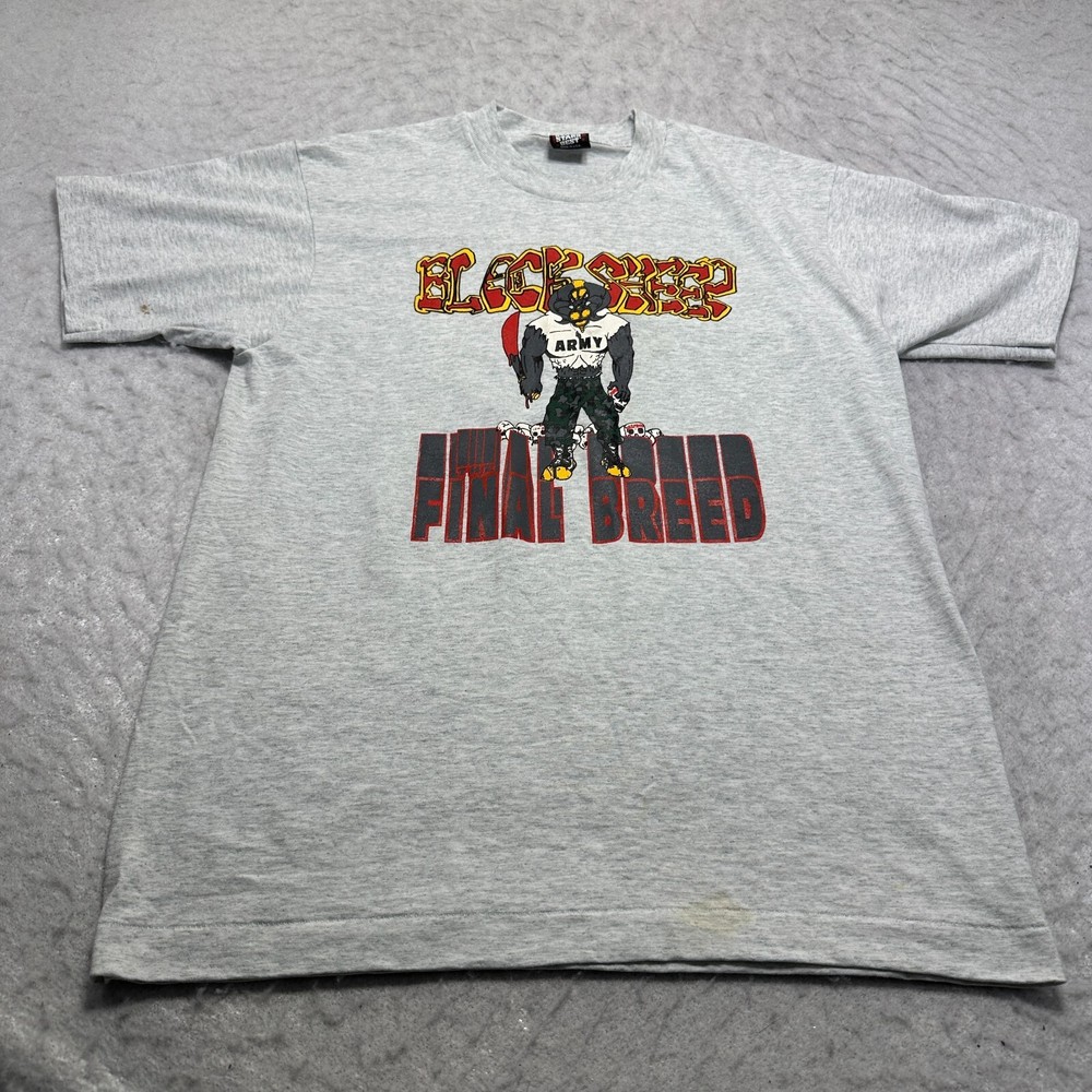 Vintage Screen Stars T Shirt Gray Delta Army 4th Platoon Mens Size Large L