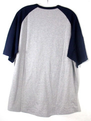 Sport Tek Men Short Sleeve Crew Neck T Shirt Size XL Navy Blue Gray New WHATEVER