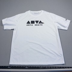 Anta Skate Mens T-Shirt Size 2XL White Short Sleeve Spell Out On Front