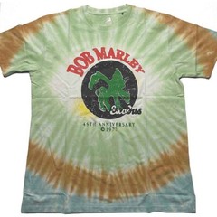 Bob Marley 45th Anniversary T-Shirt Green New