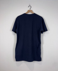 BYLT Premium Basics Men’s T-Shirt Large L Navy Basic Crew Split Hem Tee