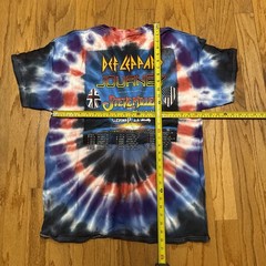 Def Leppard Summer Stadium Tour 2024 Tie Dye Shirt Journey T-Shirt Concert XL