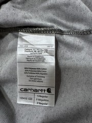 Carhartt Force Relaxed Fit Pocket T-Shirt Gray Men’s Small S Workwear Logo
