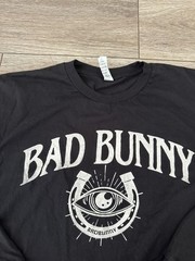Bad Bunny Black Long Sleeve Most Wanted Tour 2024 Gildan 100% Cotton Size L